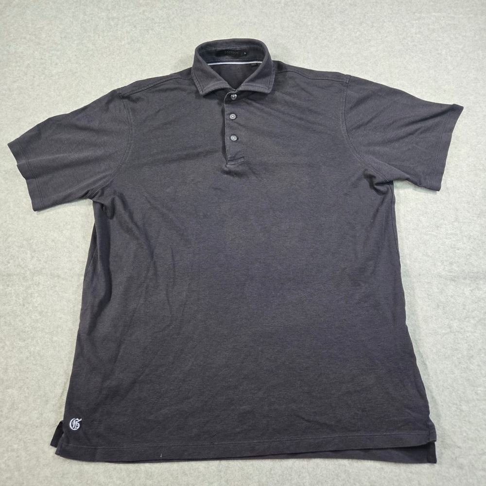 Greyson Mens brrr Cooling Performance Polo Shirt Gray Short Sleeve Size M